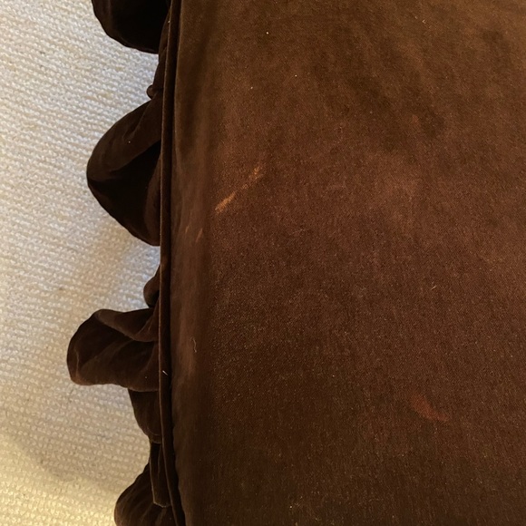 Brown Velvet Chair Cover - Picture 9 of 16